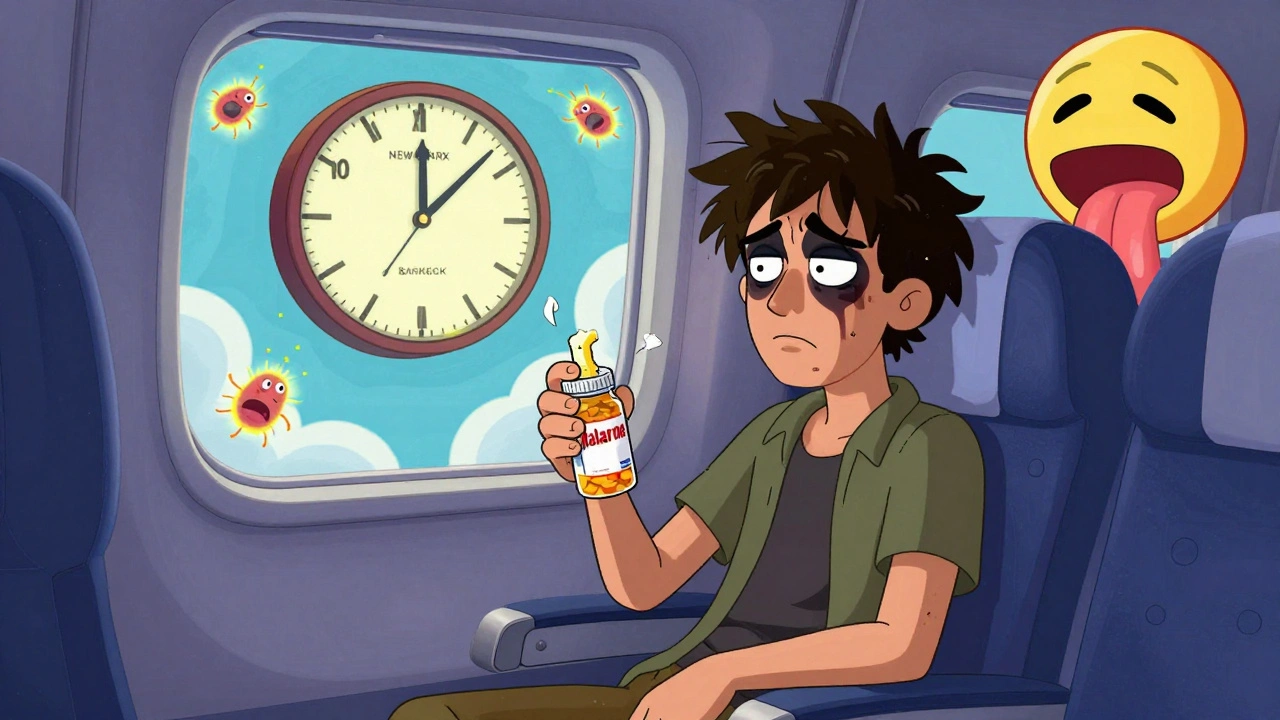 How to Time Antibiotics and Antimalarials Across Time Zones