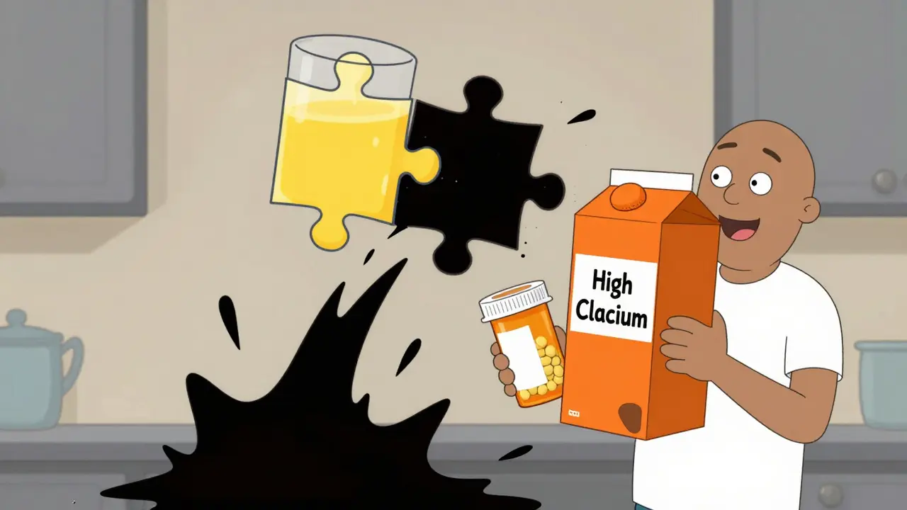 Calcium-Fortified Juice and Medications: The Hidden Binding Risk You Need to Know